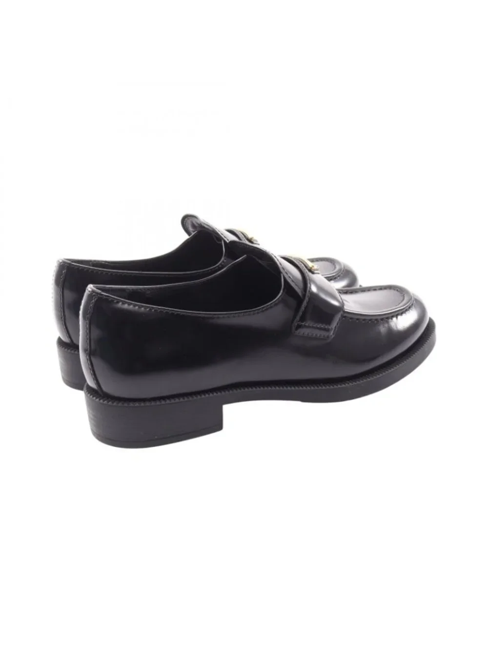Prada Loafers Triangle Logo Leather